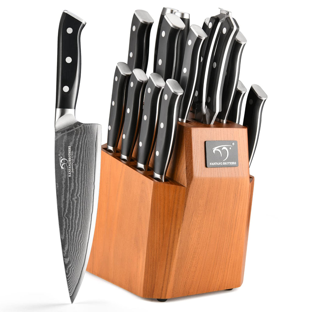 Kitchen Knife Set 18-Piece Damascus Kitchen Knife Set