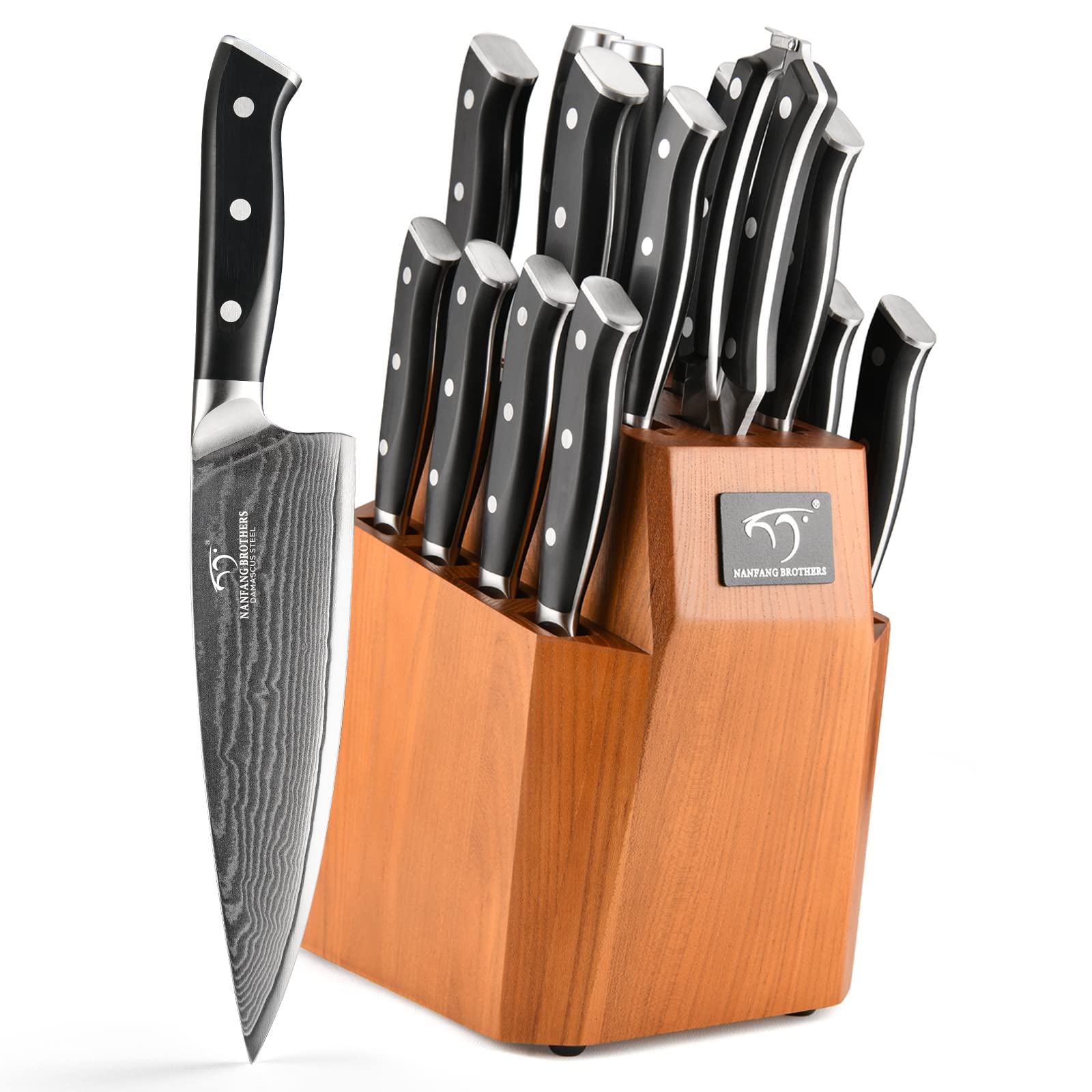 Kitchen Knife Set 18-Piece Damascus Kitchen Knife Set